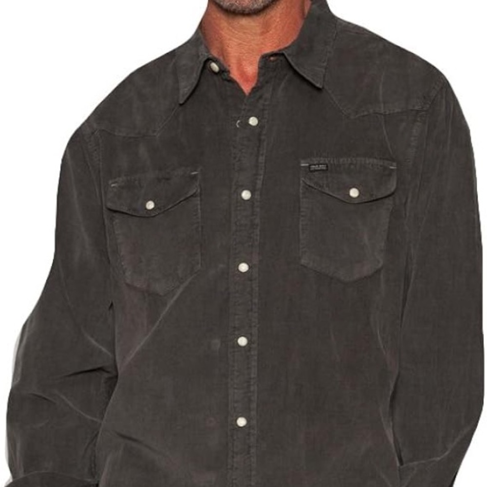 True Grit Jackson Cord Gray Casual Button Down Shirt size XL - Picture 2 of 9